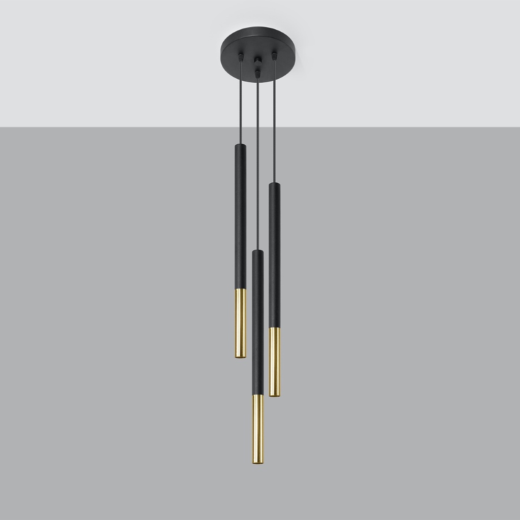 MOZAICA 3P pendant lamp – Gold – photo 3