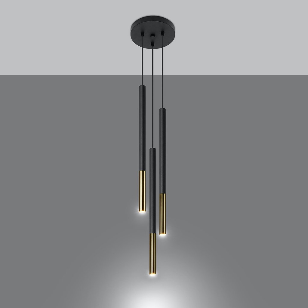 MOZAICA 3P pendant lamp – Gold – photo 4