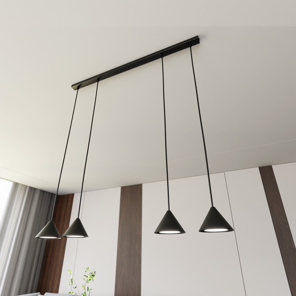 Elit 4 pendant lamp – Black – photo 4