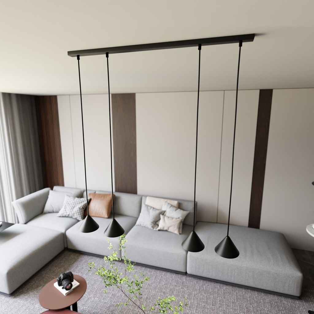 Elit 4 pendant lamp – Black – photo 6