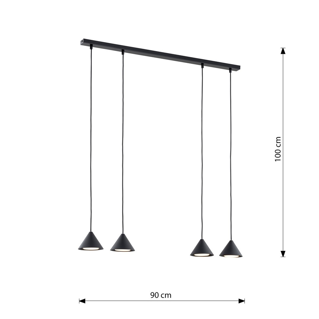 Elit 4 pendant lamp – Black – photo 10