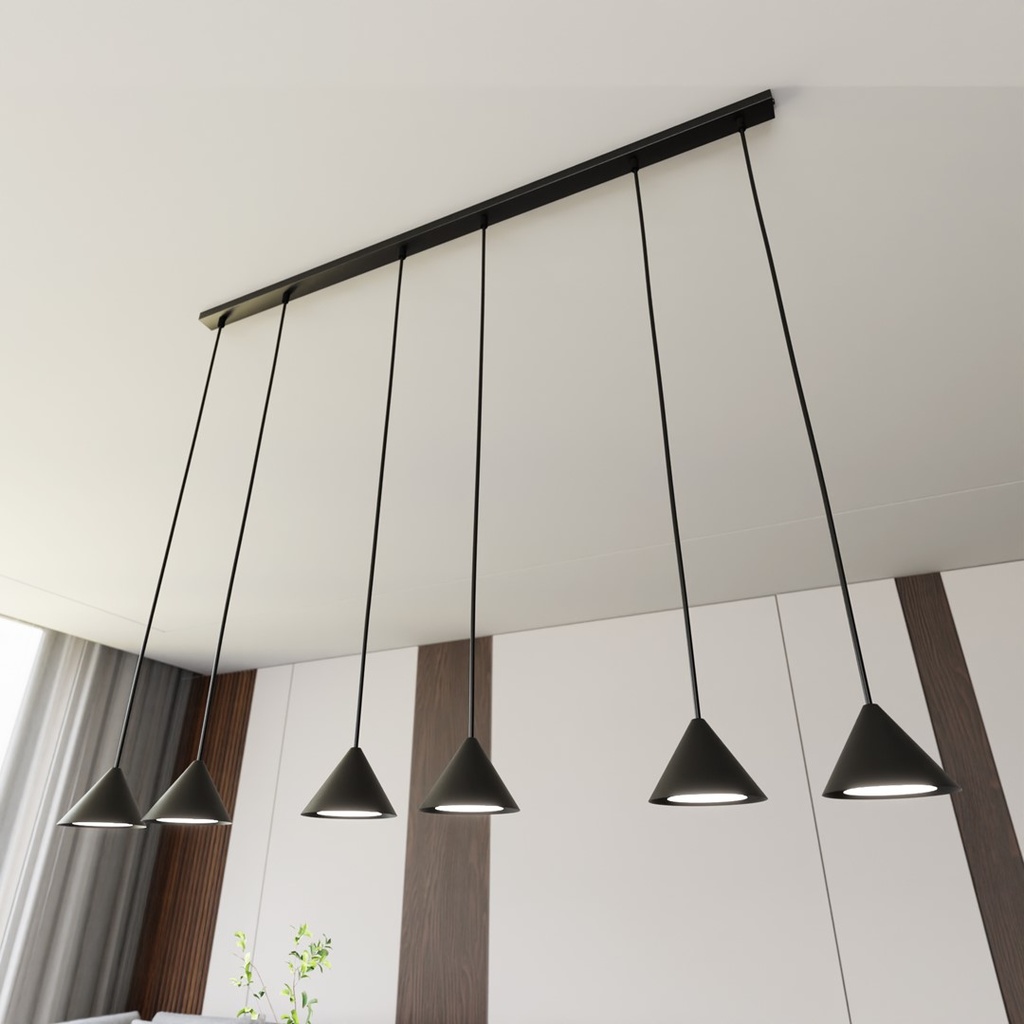 Elit 6 pendant lamp – Black – photo 5