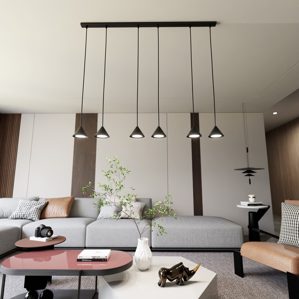Elit 6 pendant lamp – Black – photo 6