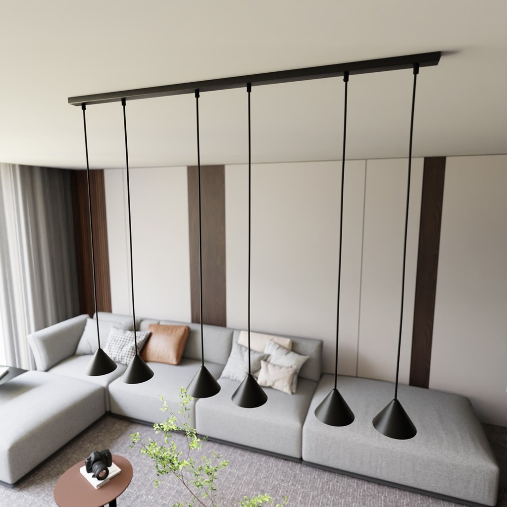 Elit 6 pendant lamp – Black – photo 7