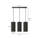 Bente 3 pendant lamp – black – photo 6