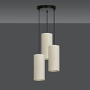 Bente 3 Black Premium Black pendant lamp – white – photo 4