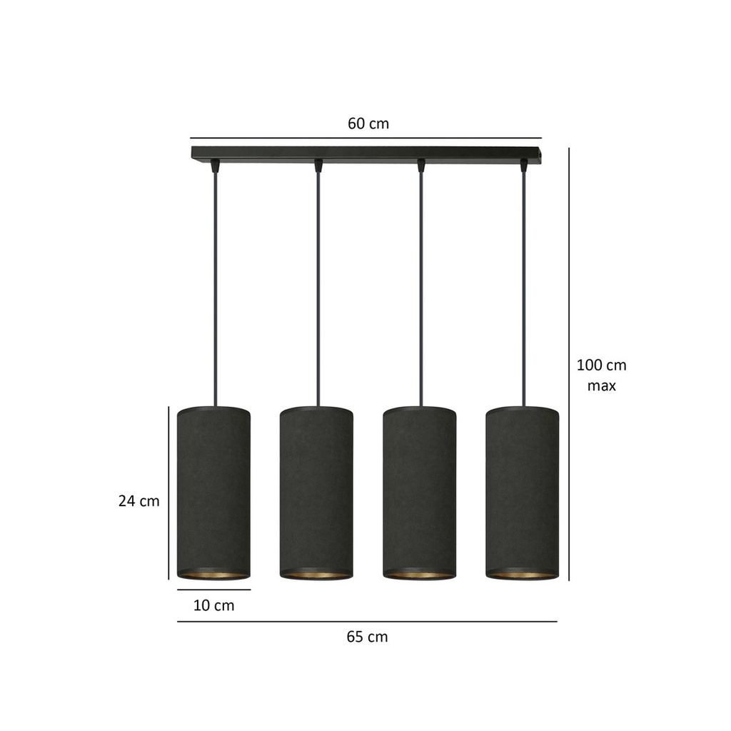 Bente 4 pendant lamp – black – photo 6