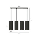 Bente 4 pendant lamp – black – photo 6