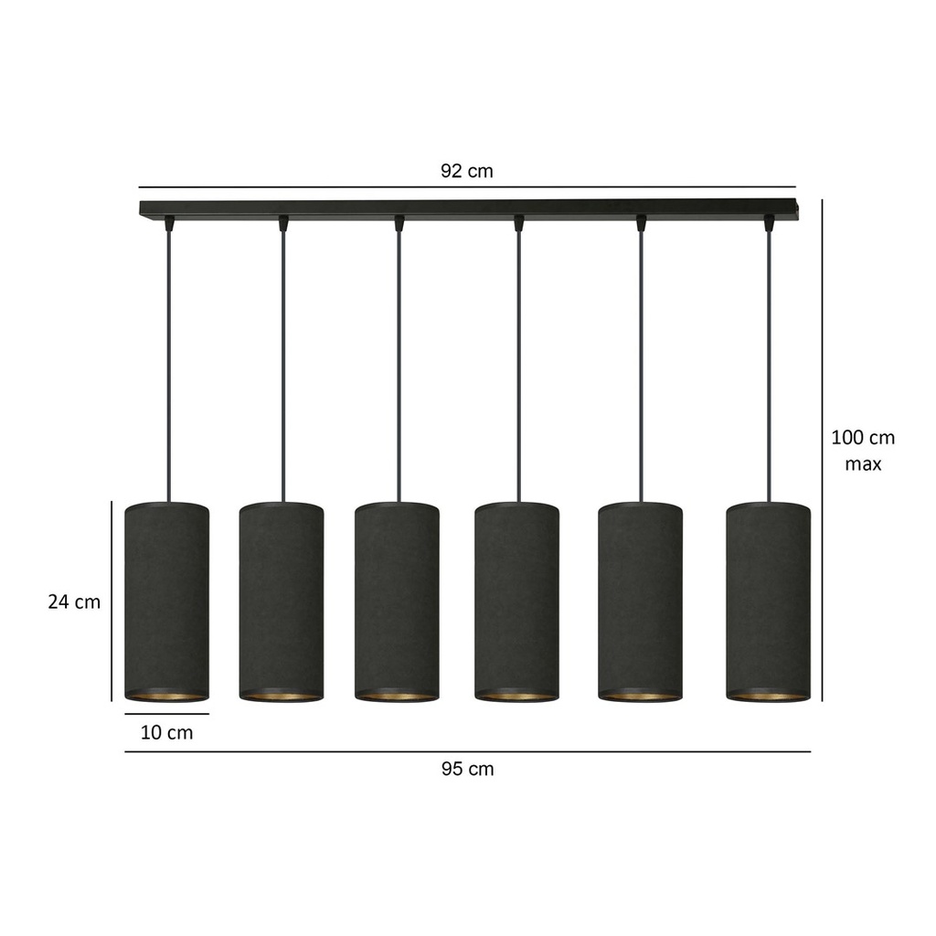 Bente 6 pendant lamp – black – photo 6