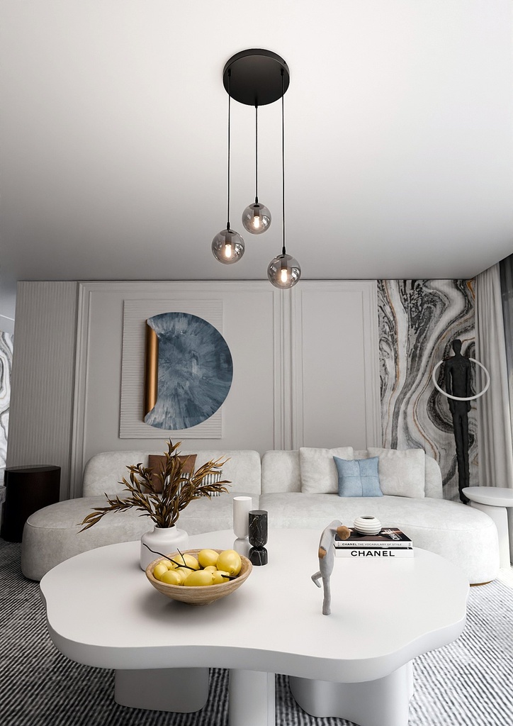 Cosmo 3 Black Premium pendant lamp – graphite – photo 4