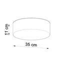 ARENA 35 ceiling light – White – photo 5