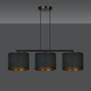 Hilde 3 pendant lamp – black – photo 4