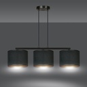 Hilde 3 pendant lamp – black – photo 5