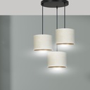 Hilde 3 Black Premium Black pendant lamp – white – photo 10