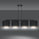 Hilde 4 pendant lamp – black – photo 5