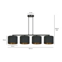 Hilde 4 pendant lamp – black – photo 6