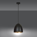 Lenox 1 pendant lamp – black gold – photo 3