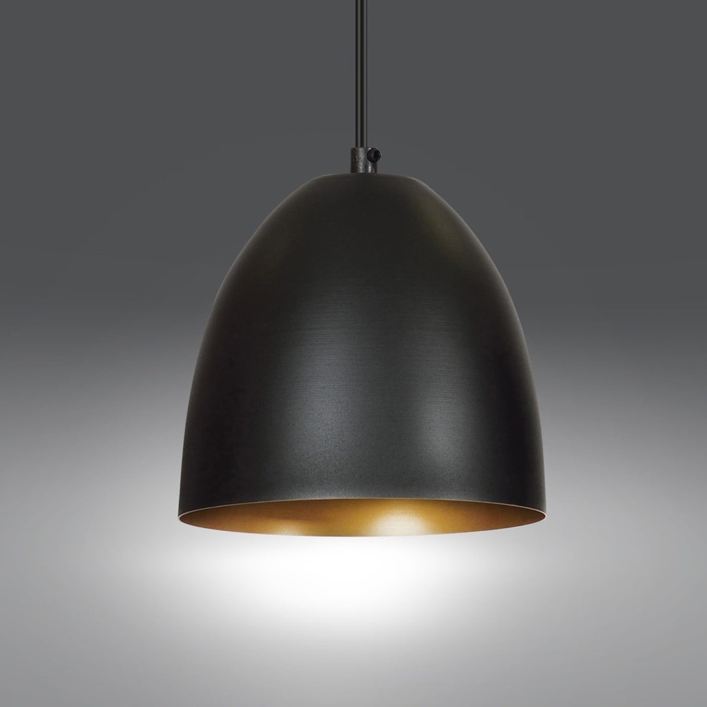 Lenox 1 pendant lamp – black gold – photo 4
