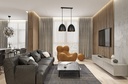 Lampe suspendue Lenox 2 – noir doré – photo 4