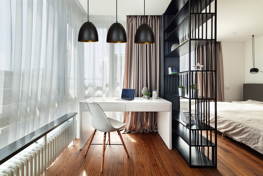 Lampe suspendue Lenox 3 – noir doré – photo 5