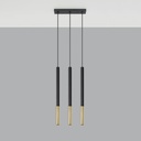 MOZAICA 3L pendant lamp – black/gold – photo 3