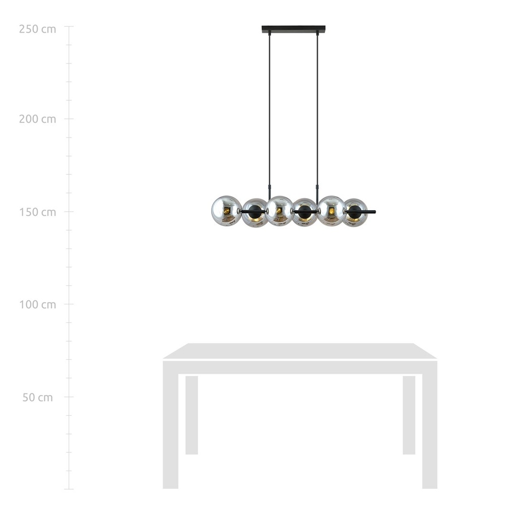 Rory 6 pendant lamp – graphite – photo 6