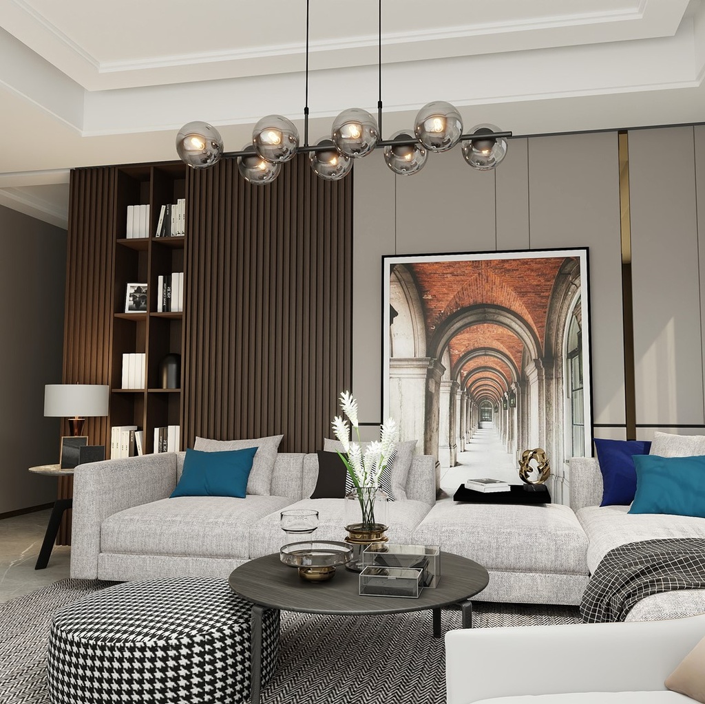 Rory 8 pendant lamp – graphite – photo 7