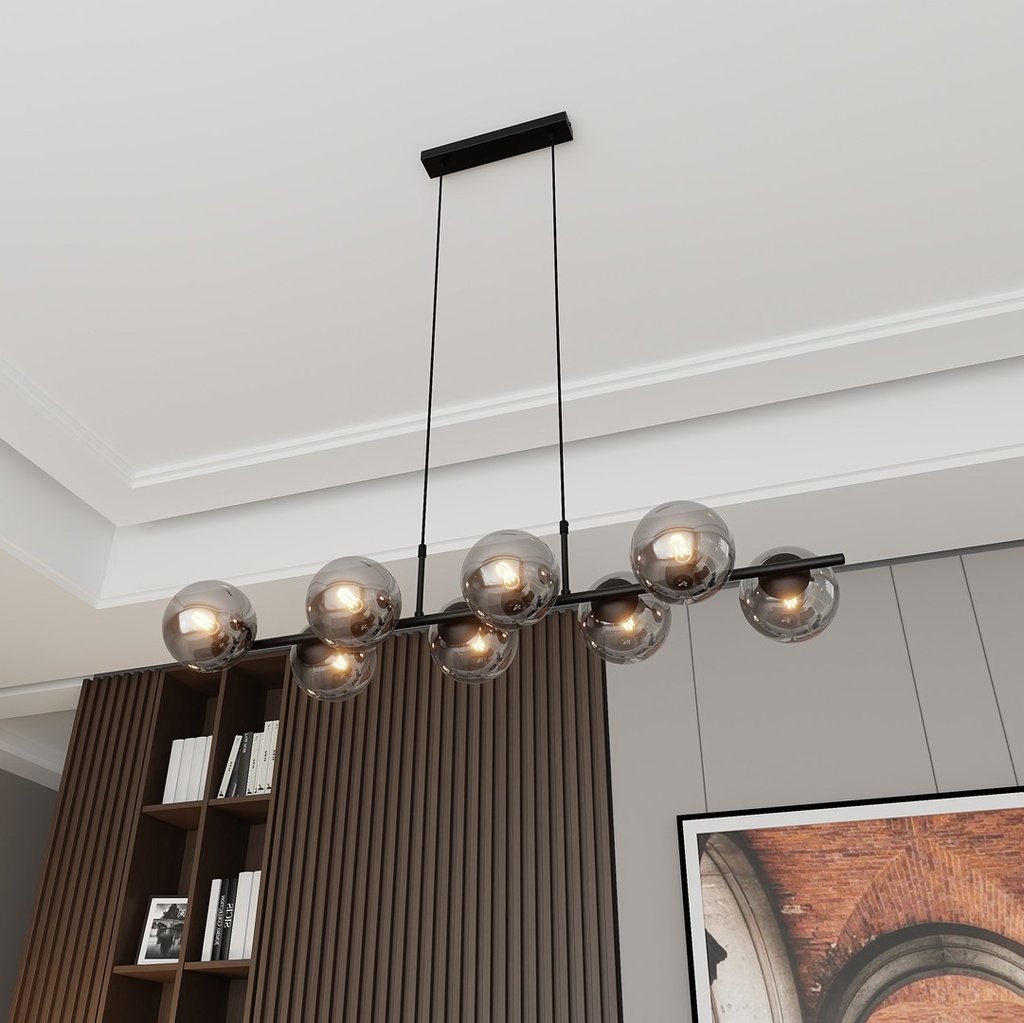 Rory 8 pendant lamp – graphite – photo 8