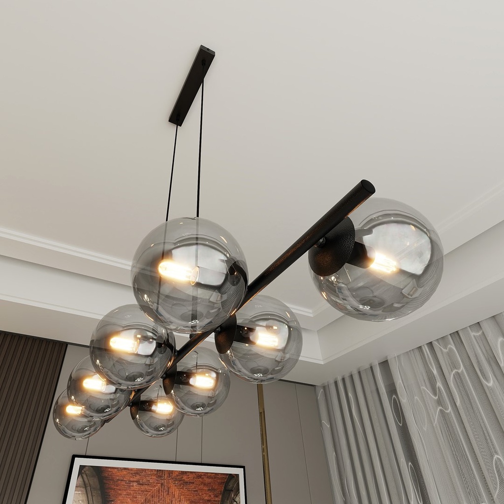 Rory 8 pendant lamp – graphite – photo 10