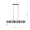 Rory 8 pendant lamp – graphite – photo 12