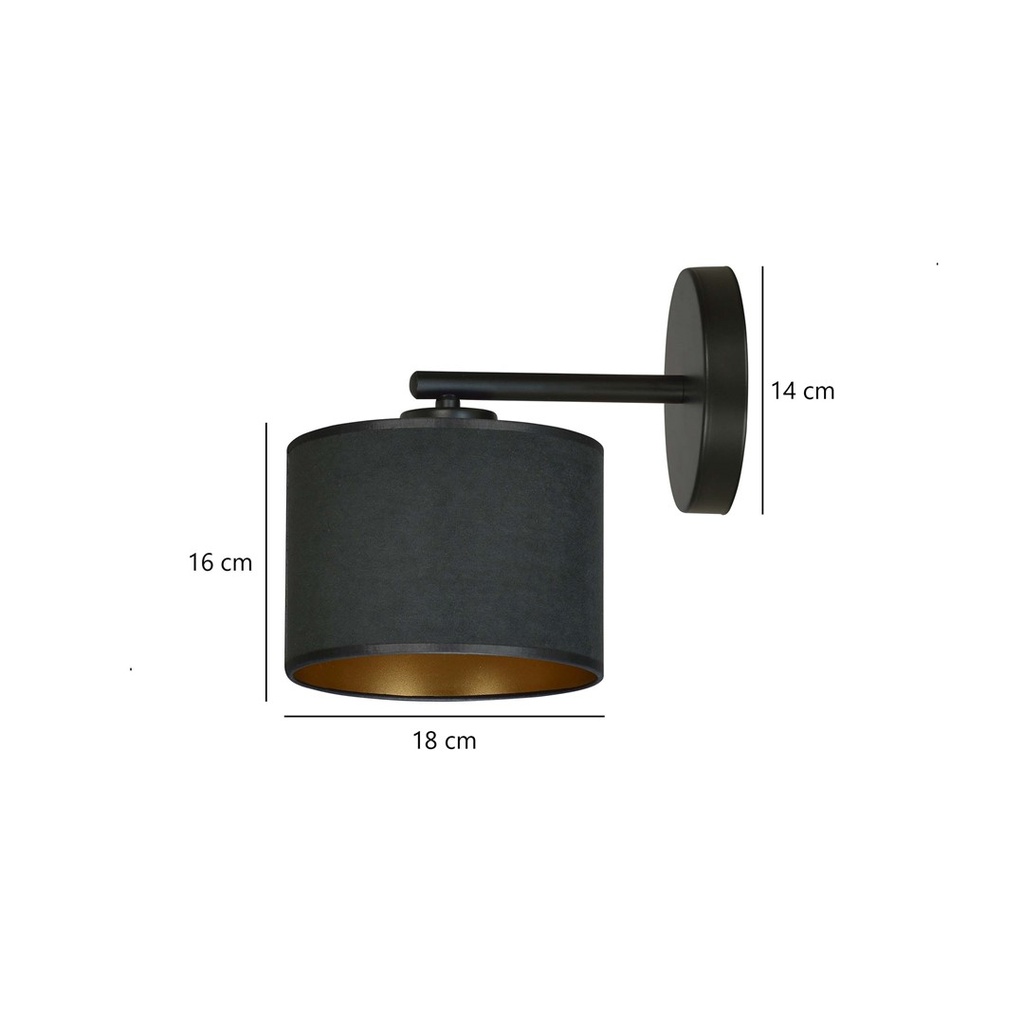 Hilde K1 wall lamp – black – photo 6