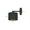 Hilde K1 wall lamp – black – photo 6