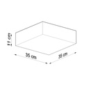 HORUS 35 ceiling light – White – photo 5