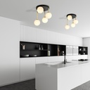 Dolce 4 ceiling lamp – black/opal – photo 10