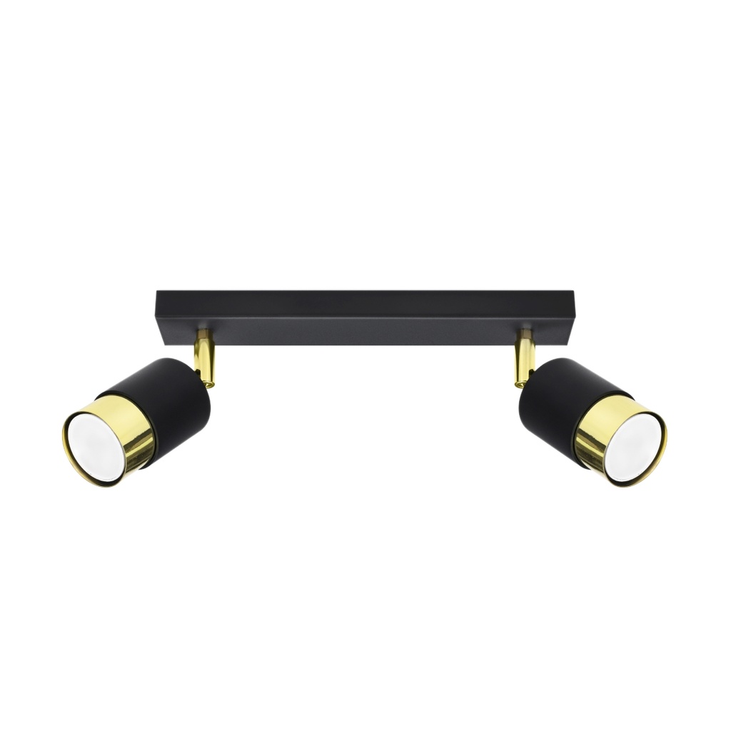 NERO 2 ceiling light – black/gold – photo 2