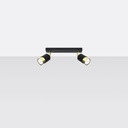 NERO 2 ceiling light – black/gold – photo 3