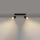 NERO 2 ceiling light – black/gold – photo 4