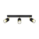 NERO 3 ceiling light – black/gold – photo 2