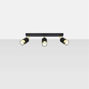 NERO 3 ceiling light – black/gold – photo 3