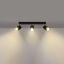 NERO 3 ceiling light – black/gold – photo 4