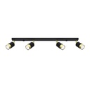 NERO 4 ceiling light – black/gold – photo 2