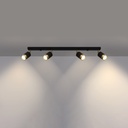 NERO 4 ceiling light – black/gold – photo 4