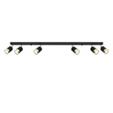 NERO 6 ceiling light – black/gold – photo 2