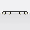 NERO 6 ceiling light – black/gold – photo 3
