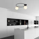 Plafonnier Sopra 2 – noir/opale – photo 3