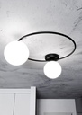 Plafonnier Sopra 2 – noir/opale – photo 7