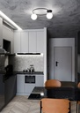 Plafonnier Sopra 2 – noir/opale – photo 9