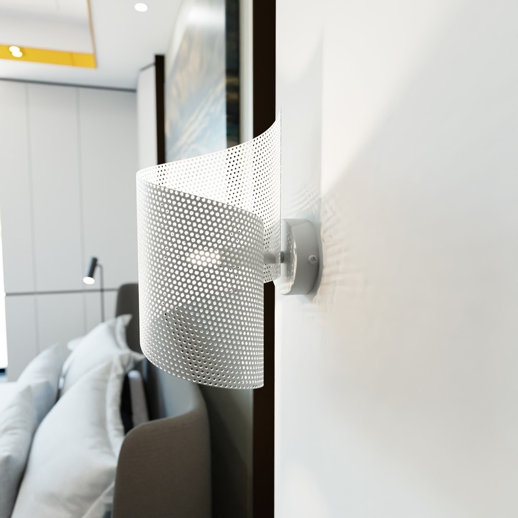 Spiral wall lamp – White – photo 6