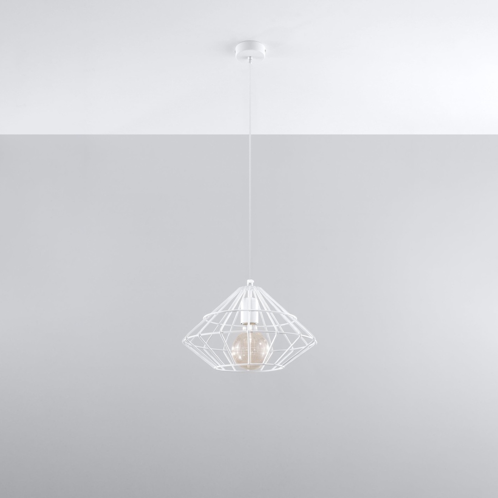 Lampe à suspension UMBERTO – Blanc – photo 3