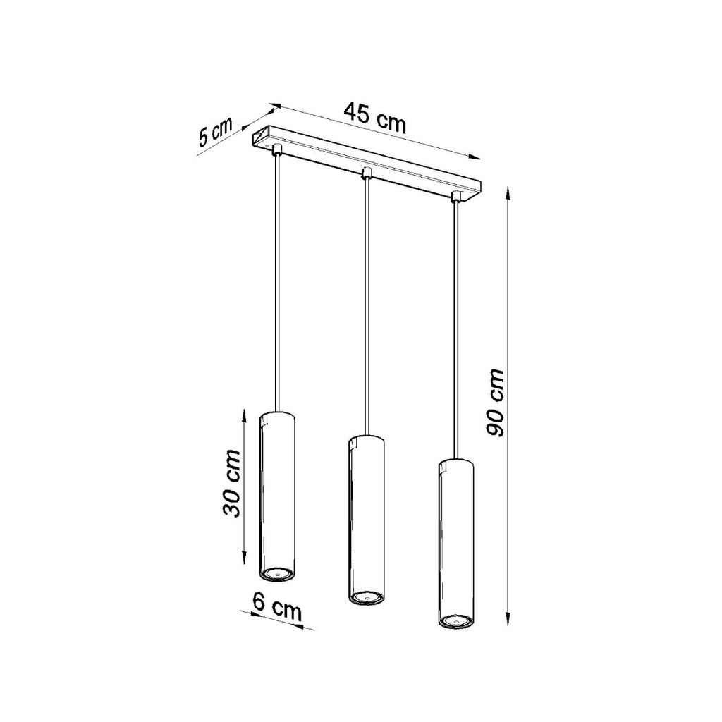 Suspension LAGOS 3L – Blanc – photo 5